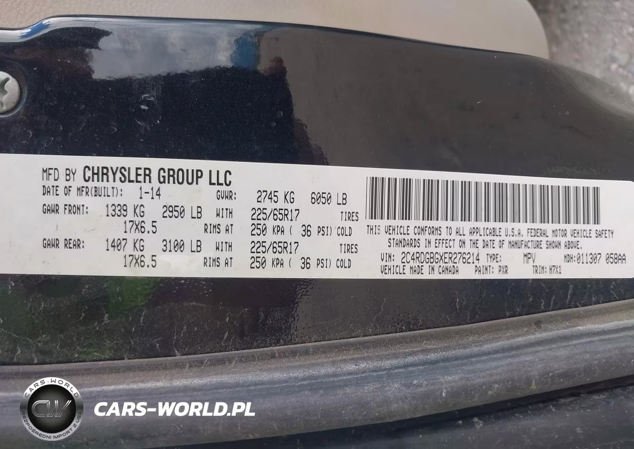 2014 Dodge Grand Caravan Se VIN:2C4RDGBGXER276214 - 9