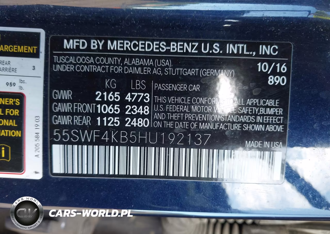 2017 Mercedes-Benz C 300 Sport 4Matic VIN:55SWF4KB5HU192137 - 9