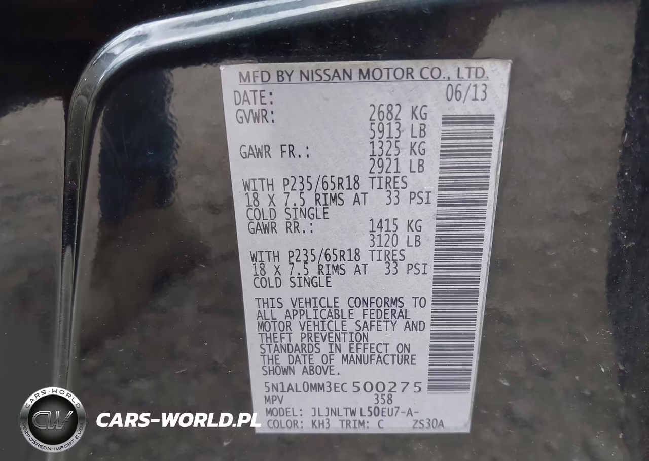 2014 Infiniti Qx60 VIN:5N1AL0MM3EC500275 - 9