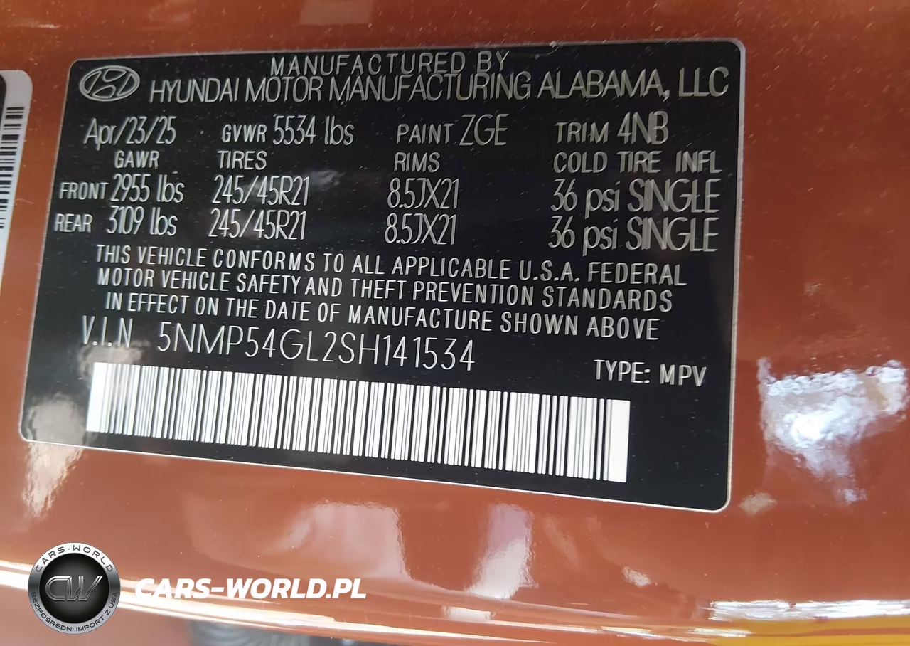 2025 Hyundai Santa Fe Calligraphy VIN:5NMP54GL2SH141534 - 9