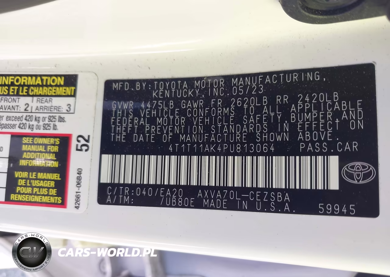 2023 Toyota Camry Se VIN:4T1T11AK4PU813064 - 9