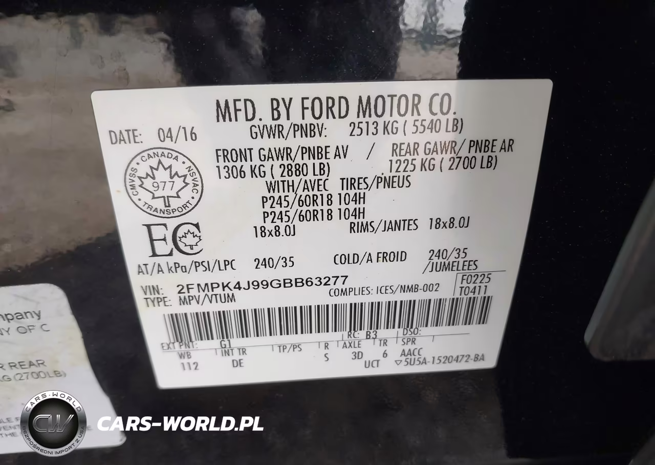 2016 Ford Edge Sel VIN:2FMPK4J99GBB63277 - 9