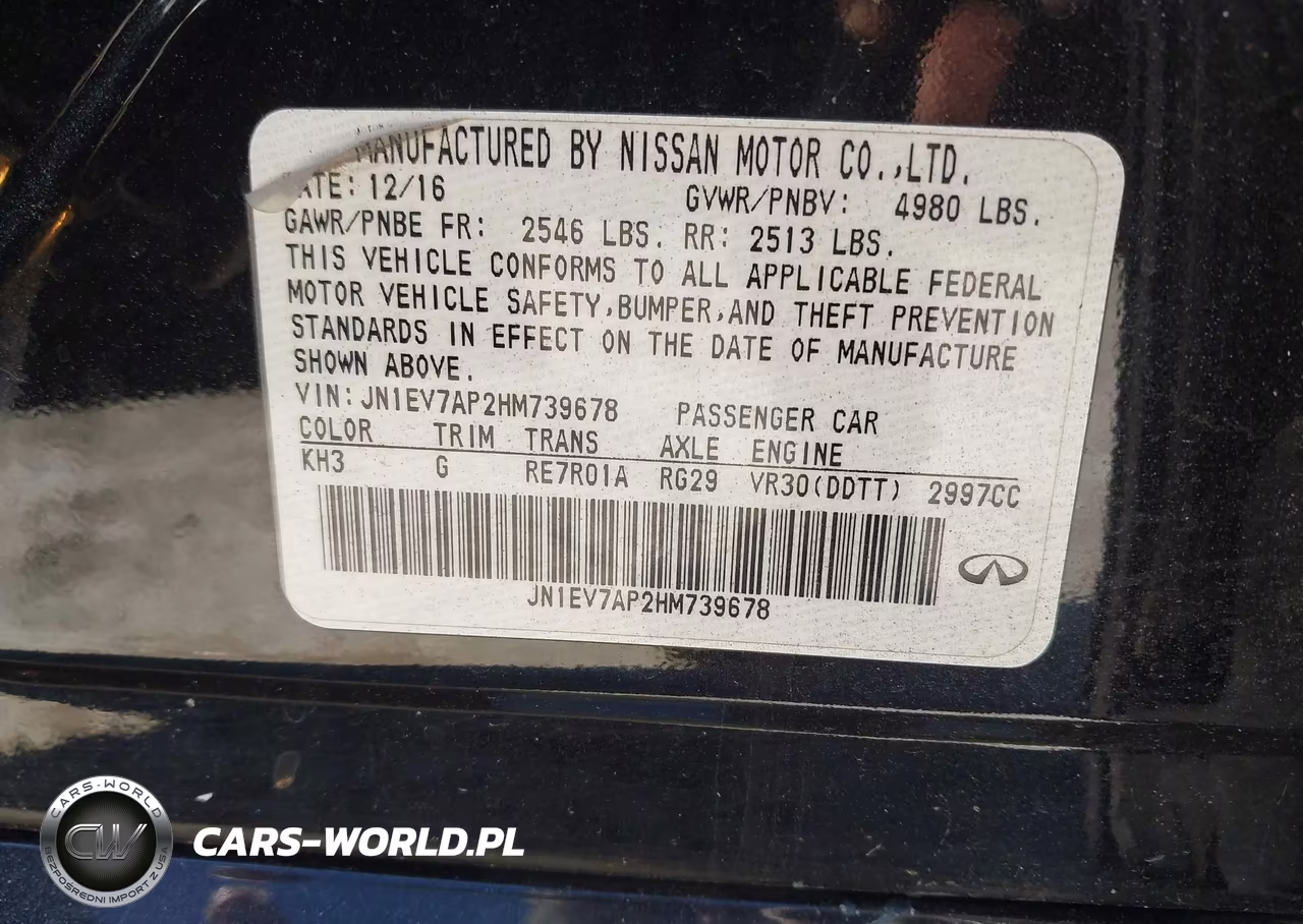 2017 Infiniti Q50 3.0T Signature Edition VIN:JN1EV7AP2HM739678 - 9