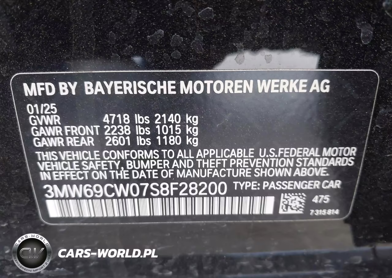 2025 BMW 330I VIN:3MW69CW07S8F28200 - 9