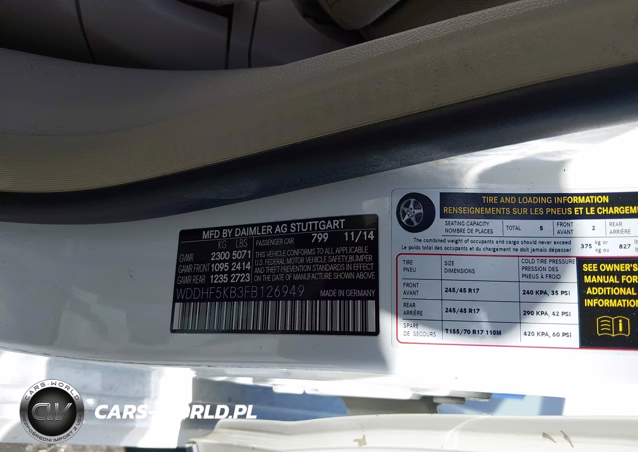2015 Mercedes-Benz E 350 VIN:WDDHF5KB3FB126949 - 9