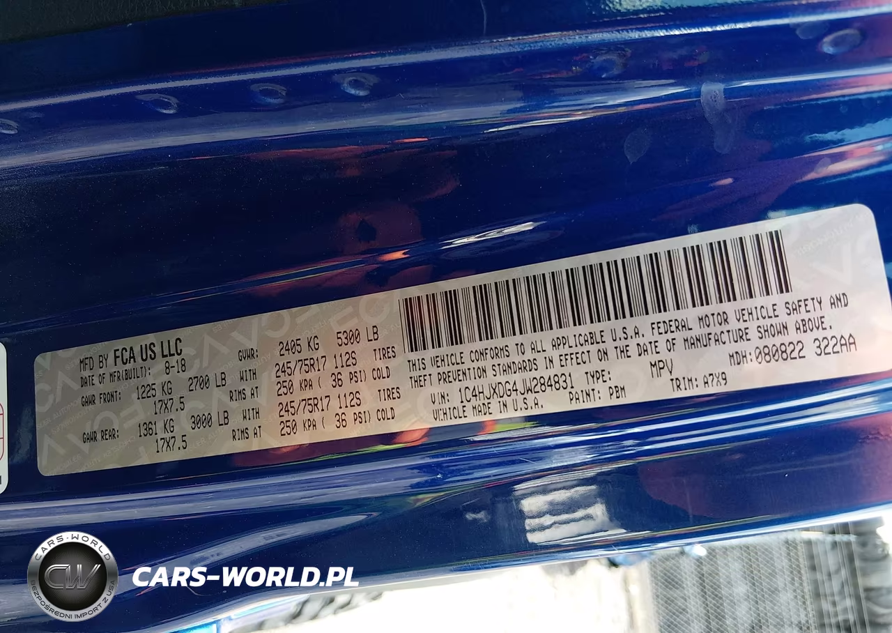 2018 Jeep Wrangler Unlimited Sport S 4X4 VIN:1C4HJXDG4JW284831 - 9