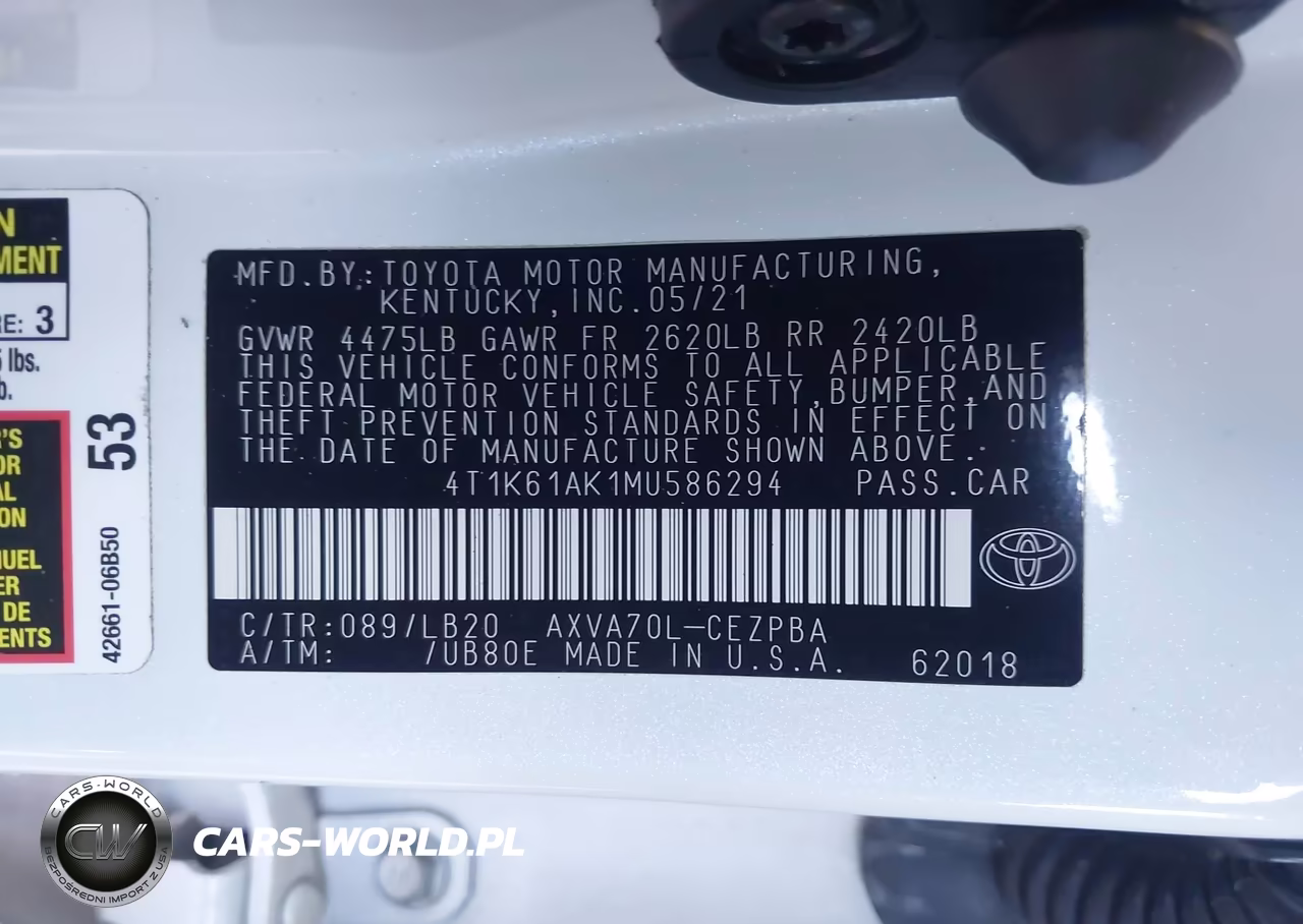 2021 Toyota Camry Xse VIN:4T1K61AK1MU586294 - 9