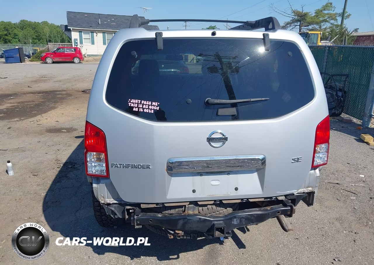 2007 Nissan Pathfinder Se VIN:5N1AR18W07C638746 - 6