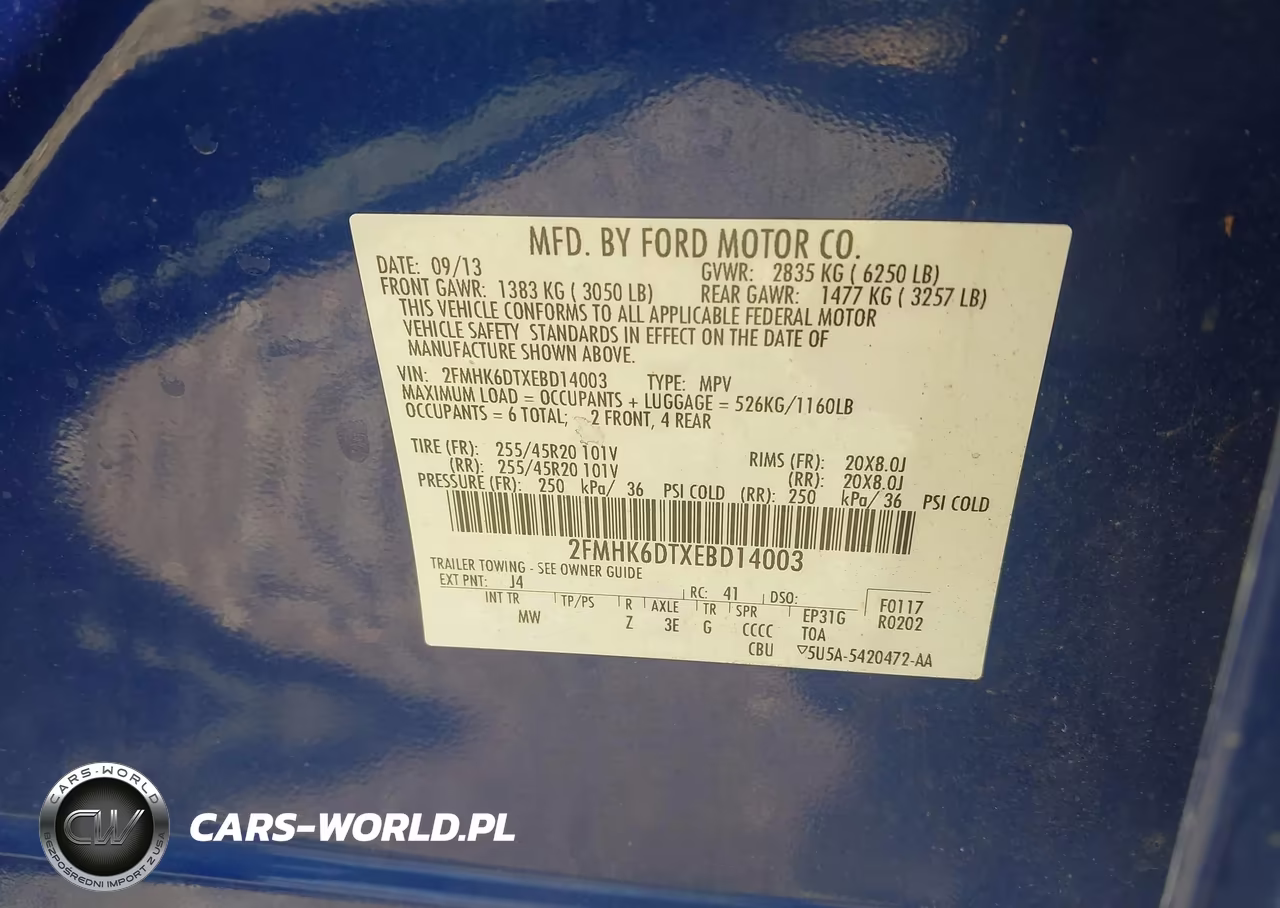 2014 Ford Flex Limited VIN:2FMHK6DTXEBD14003 - 9