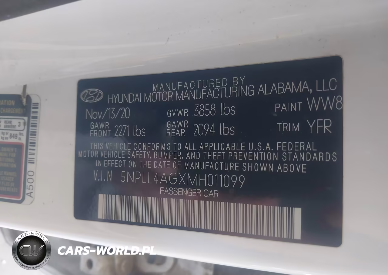2021 Hyundai Elantra Se VIN:5NPLL4AGXMH011099 - 9