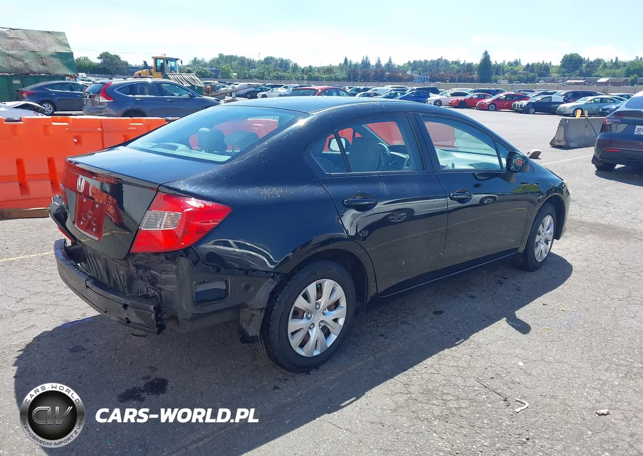 2012 Honda Civic Lx VIN:19XFB2F51CE375166 - 4