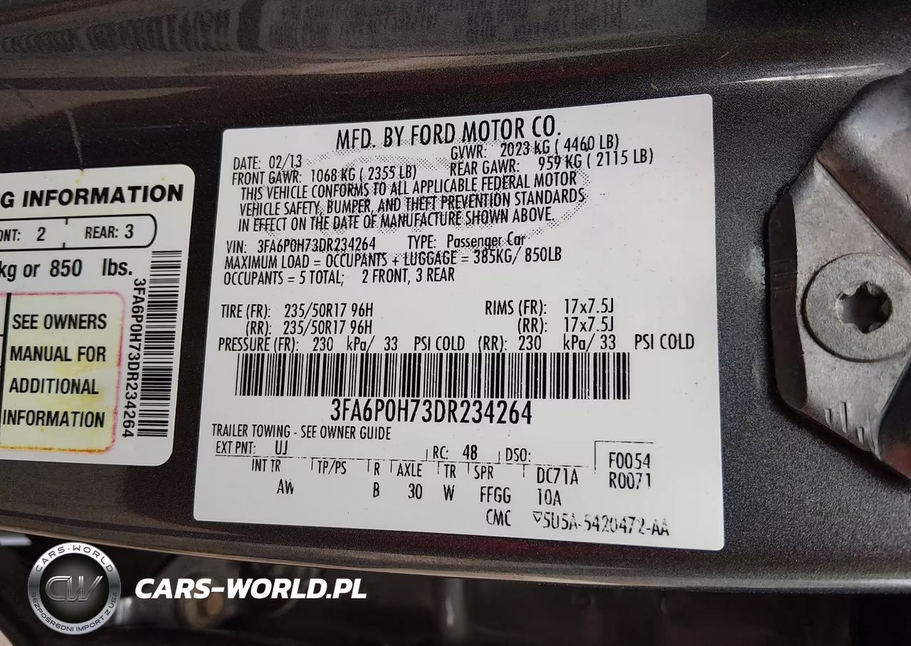2013 Ford Fusion Se VIN:3FA6P0H73DR234264 - 9