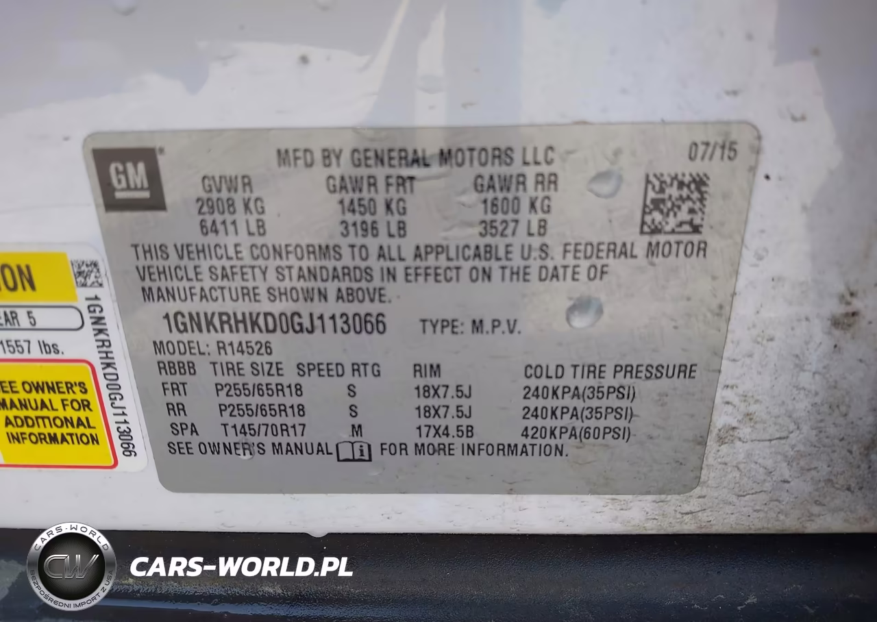 2016 Chevrolet Traverse 2Lt VIN:1GNKRHKD0GJ113066 - 9