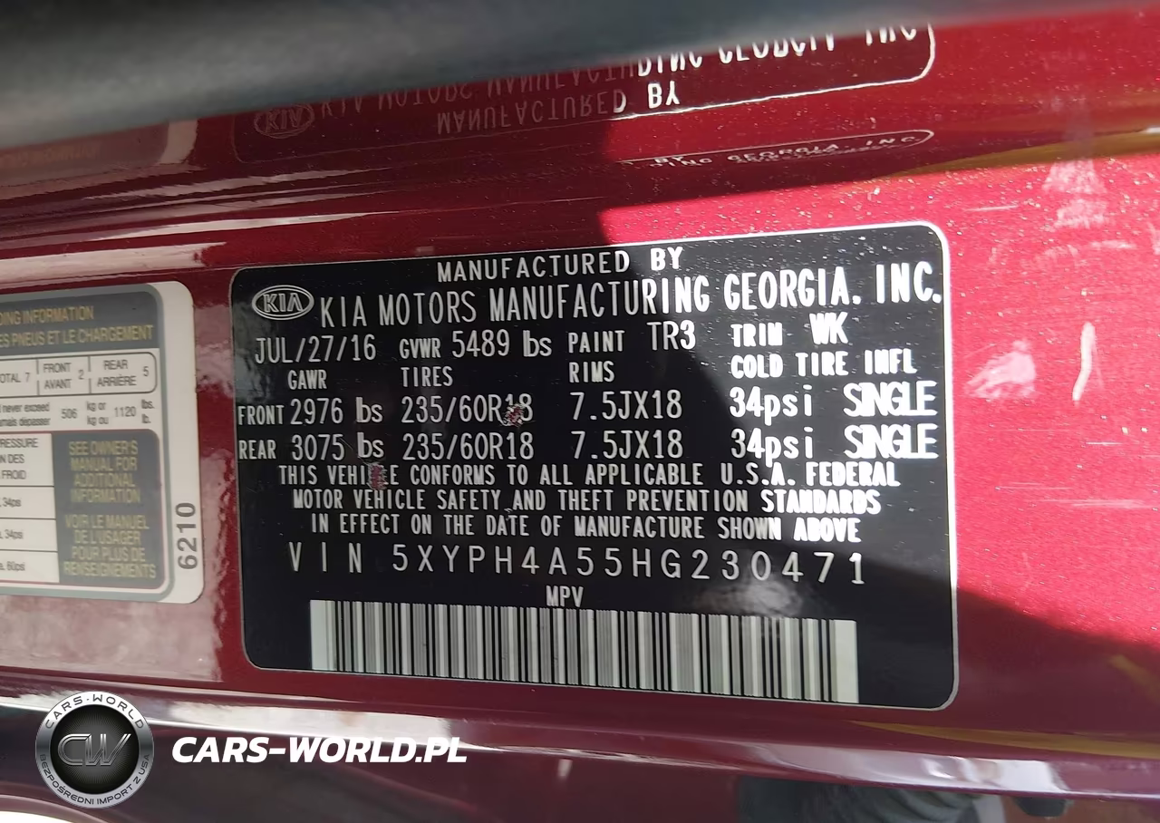 2017 Kia Sorento 3.3L Ex VIN:5XYPH4A55HG230471 - 9