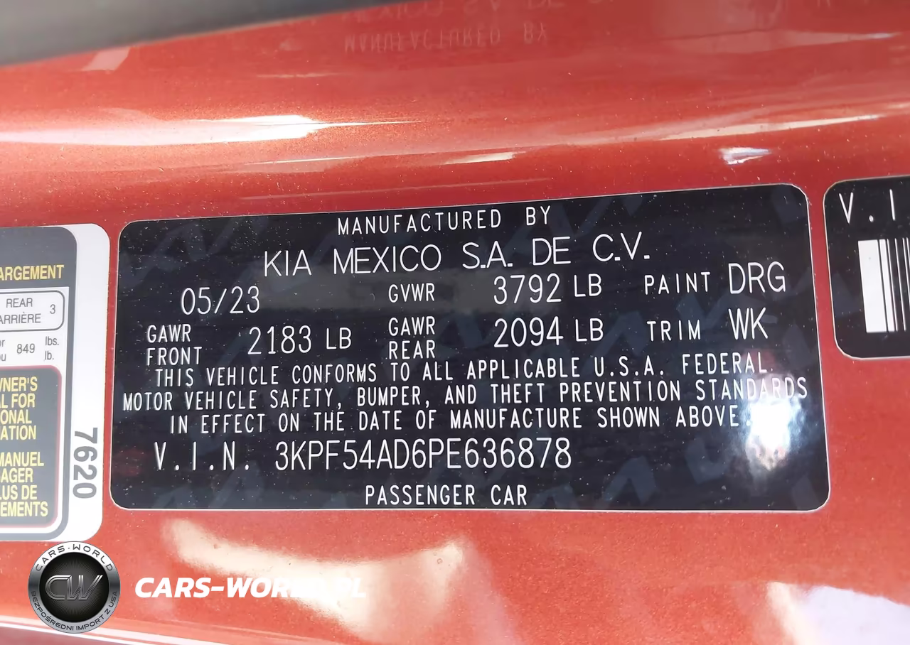 2023 Kia Forte Gt-Line VIN:3KPF54AD6PE636878 - 9