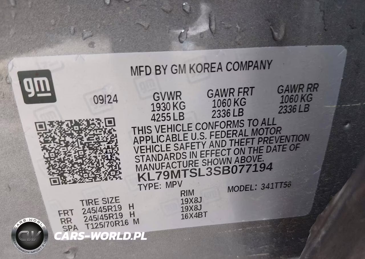 2025 Chevrolet Trailblazer Fwd Rs VIN:KL79MTSL3SB077194 - 9