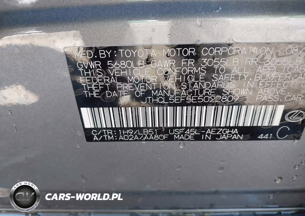 2014 Lexus Ls 460 VIN:JTHCL5EF5E5022809 - 9