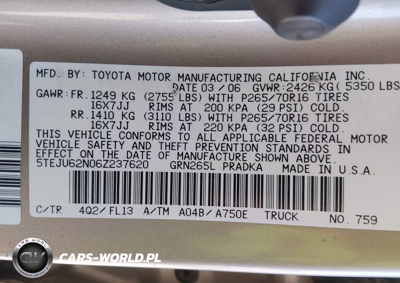 2006 Toyota Tacoma Prerunner V6 VIN:5TEJU62N06Z237620 - 9