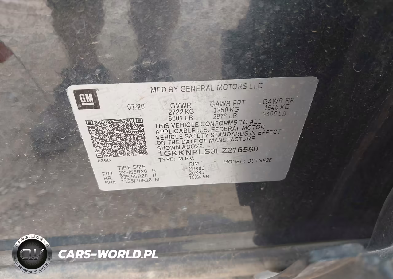 2020 GMC Acadia Fwd Denali VIN:1GKKNPLS3LZ216560 - 9