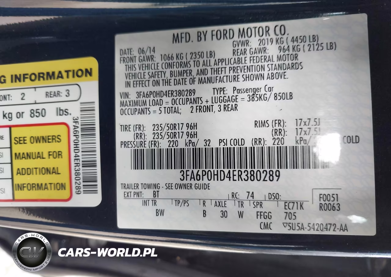 2014 Ford Fusion Se VIN:3FA6P0HD4ER380289 - 9
