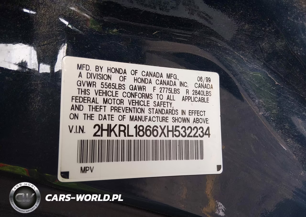 1999 Honda Odyssey Ex VIN:2HKRL1866XH532234 - 9
