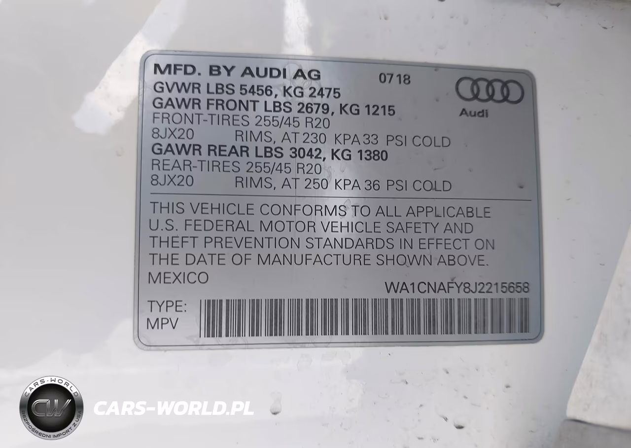 2018 Audi Q5 2.0T Premium-2.0T Tech Premium VIN:WA1CNAFY8J2215658 - 9