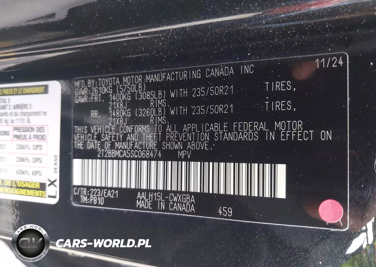 2025 Lexus Rx 350H Premium VIN:2T2BBMCA5SC068474 - 9