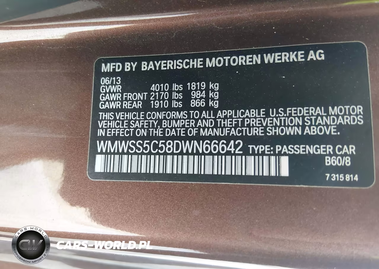 2013 Mini Paceman Cooper S VIN:WMWSS5C58DWN66642 - 9