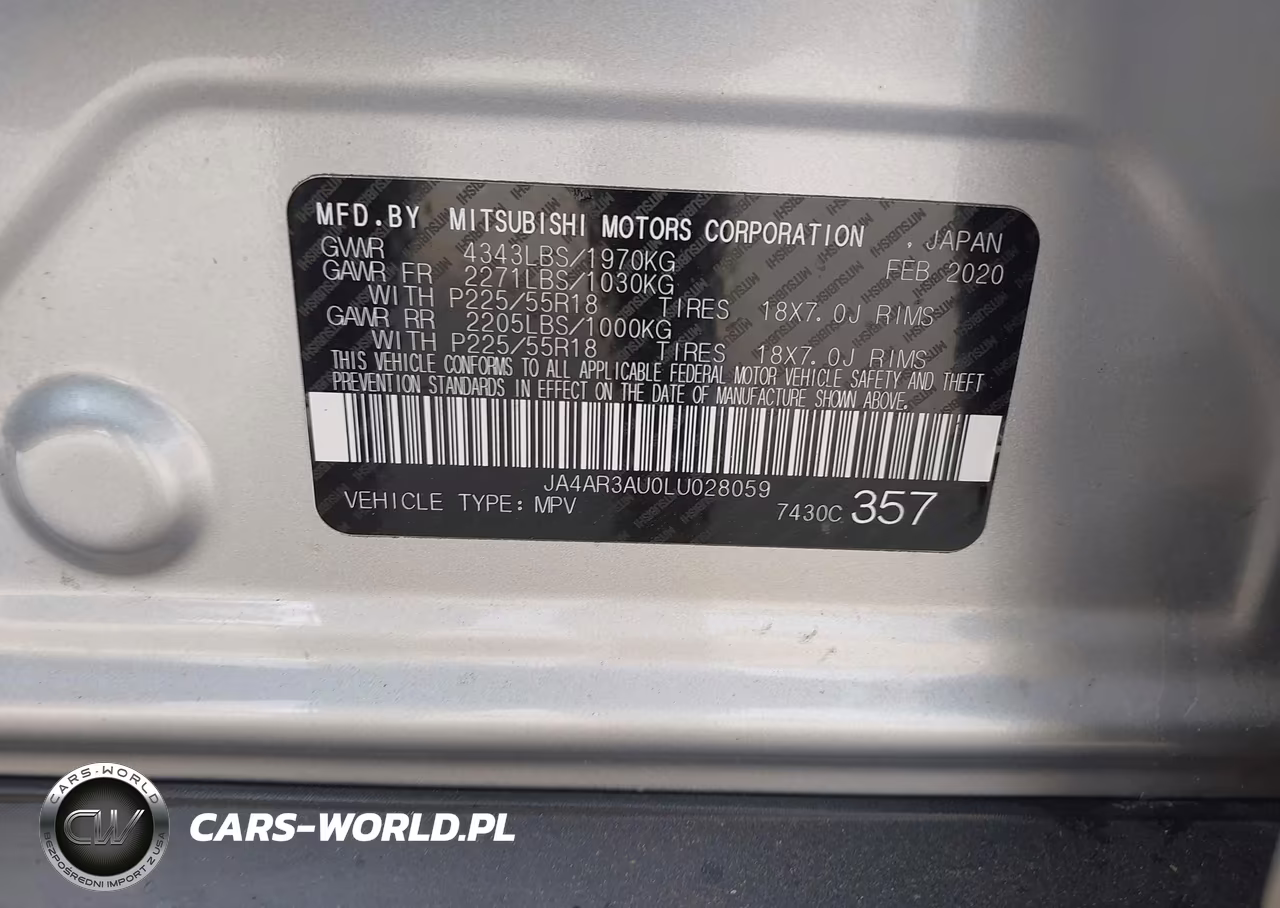 2020 Mitsubishi Outlander Sport 2.0 Es Awc VIN:JA4AR3AU0LU028059 - 9