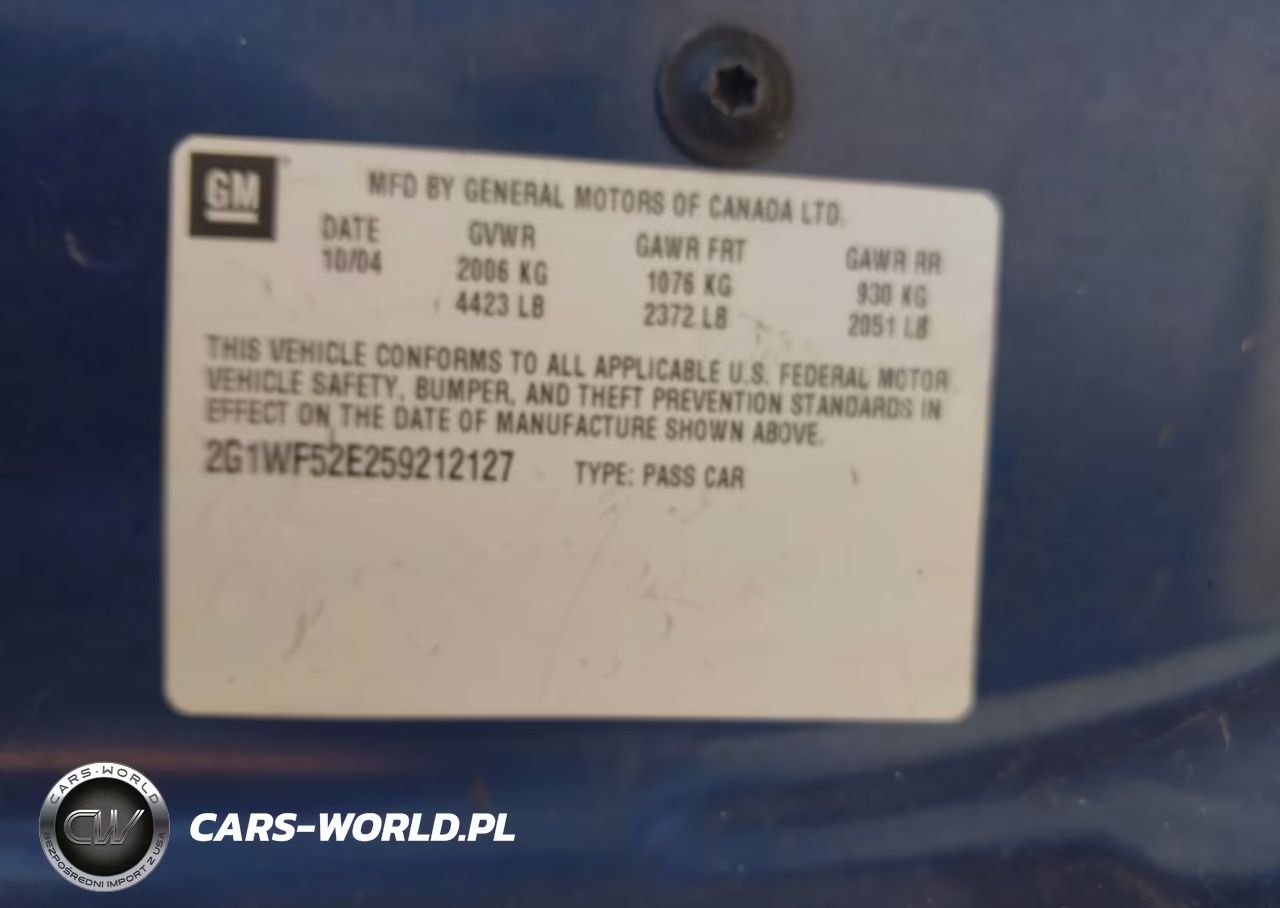 2005 Chevrolet Impala VIN:2G1WF52E259212127 - 9