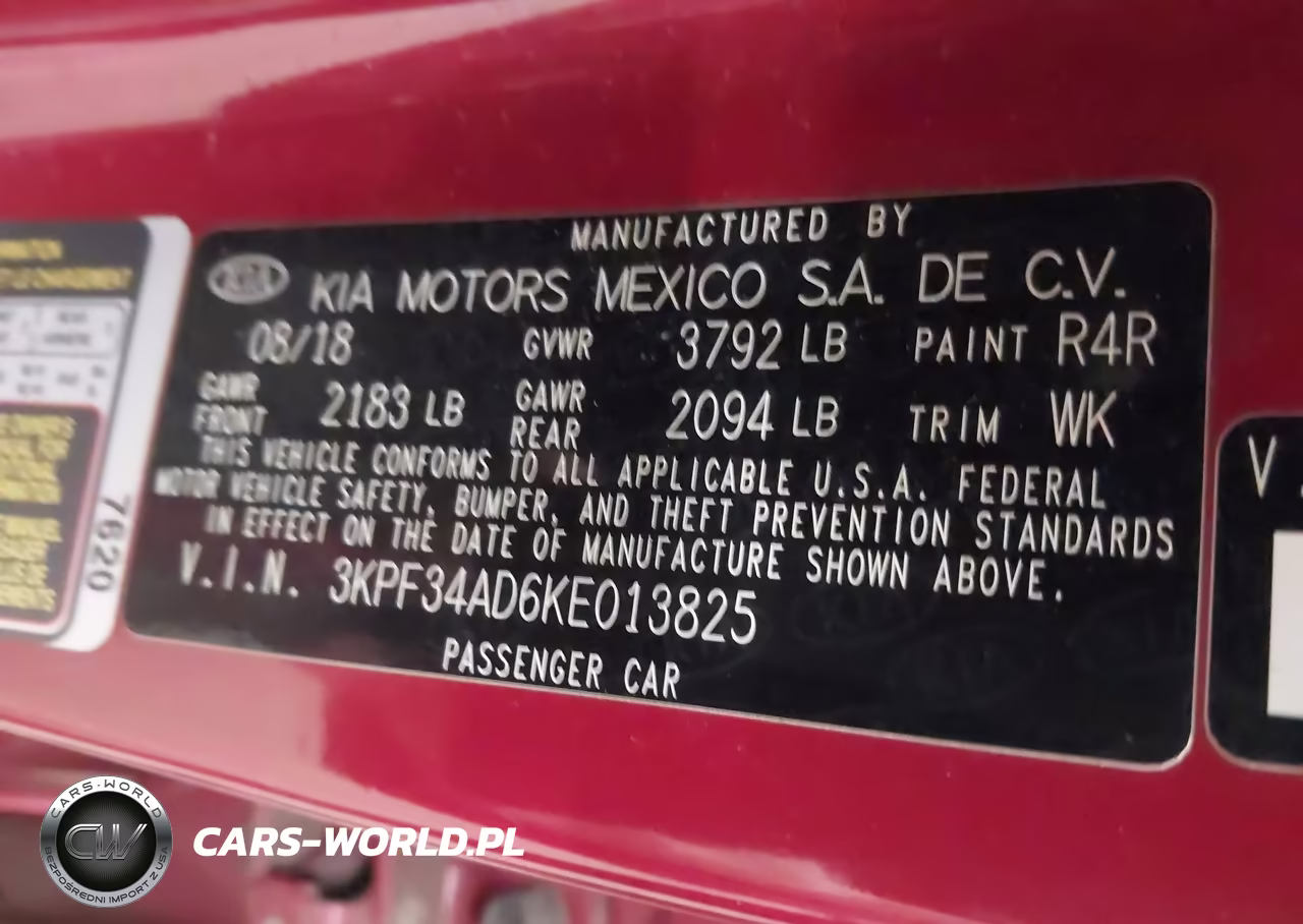 2019 Kia Forte S VIN:3KPF34AD6KE013825 - 9