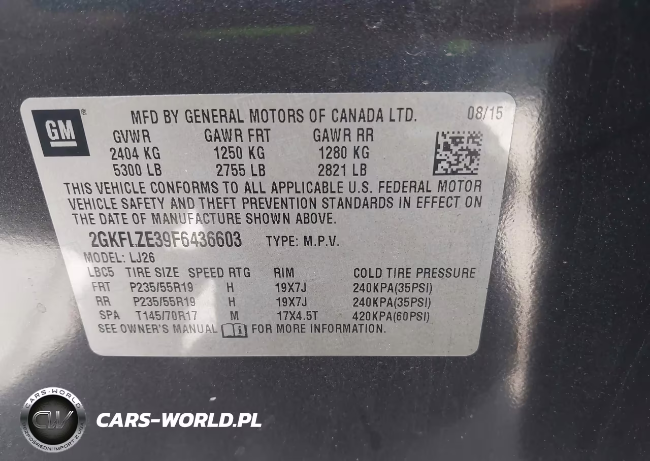 2015 GMC Terrain Denali VIN:2GKFLZE39F6436603 - 9