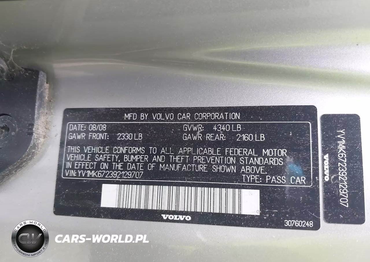 2009 Volvo C30 T5-T5 R-Design VIN:YV1MK672392129707 - 9