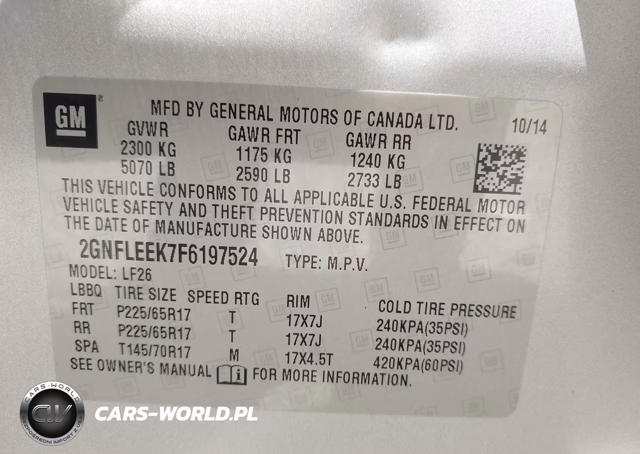 2015 Chevrolet Equinox Ls VIN:2GNFLEEK7F6197524 - 9