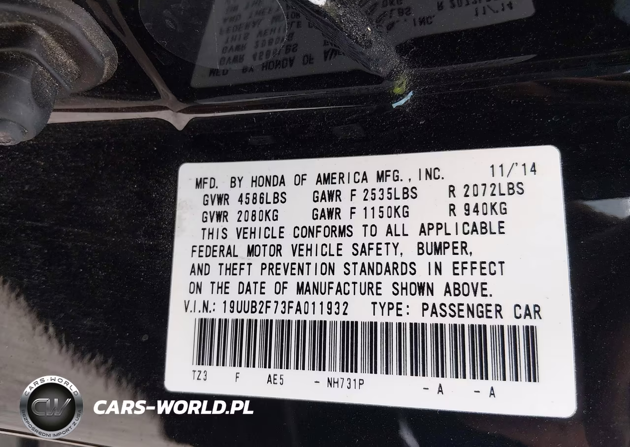 2015 Acura Tlx V6 Advance VIN:19UUB2F73FA011932 - 9