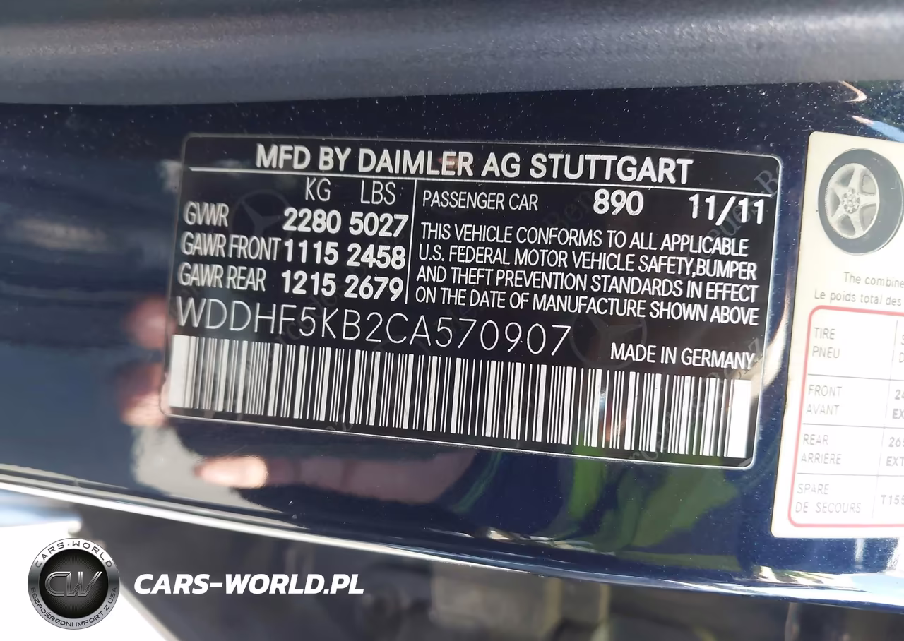 2012 Mercedes-Benz E 350 VIN:WDDHF5KB2CA570907 - 9