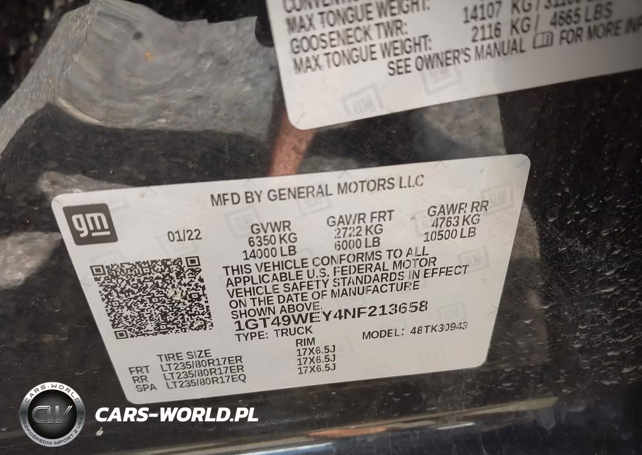 2022 GMC Sierra 3500Hd VIN:1GT49WEY4NF213658 - 9
