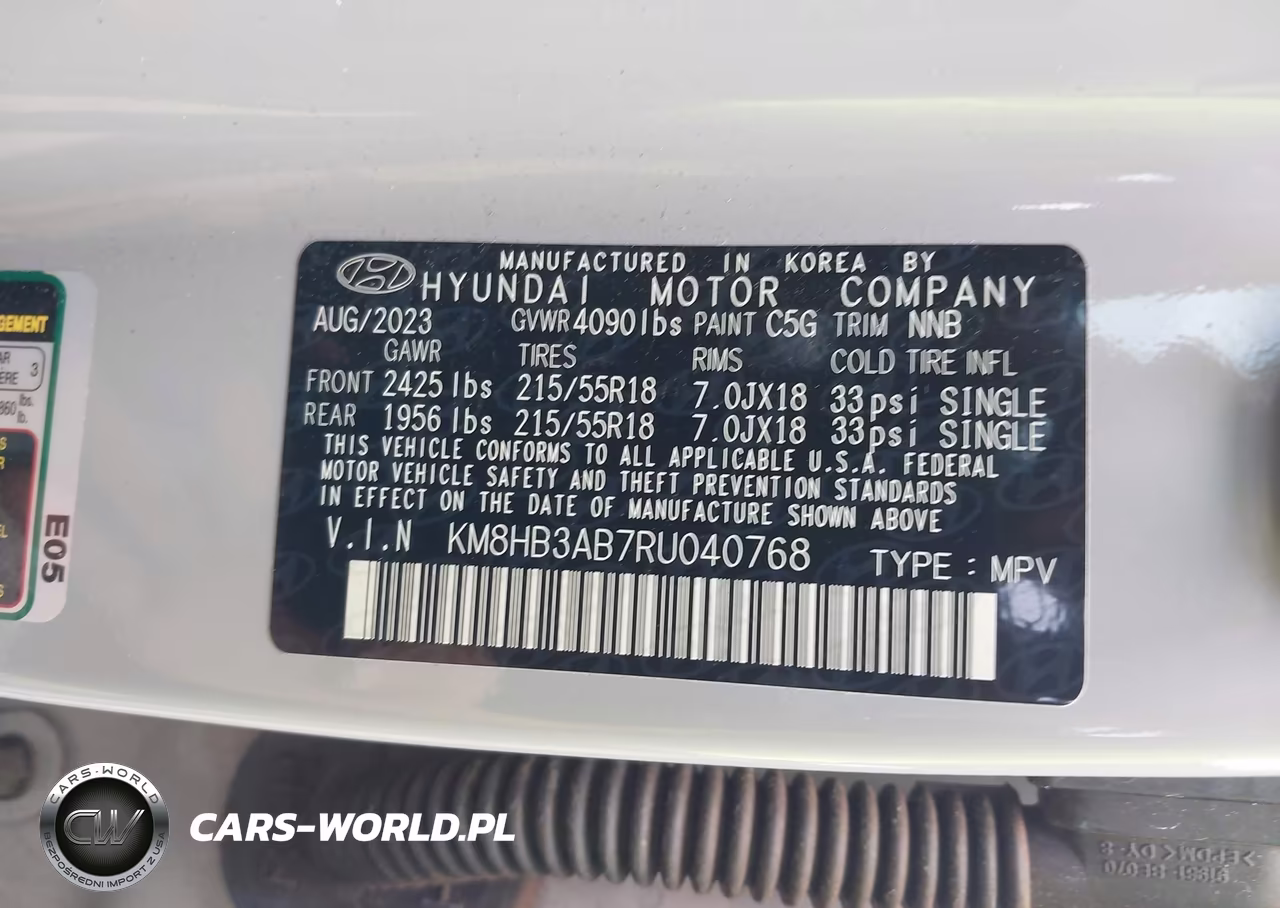 2024 Hyundai Kona Sel VIN:KM8HB3AB7RU040768 - 9