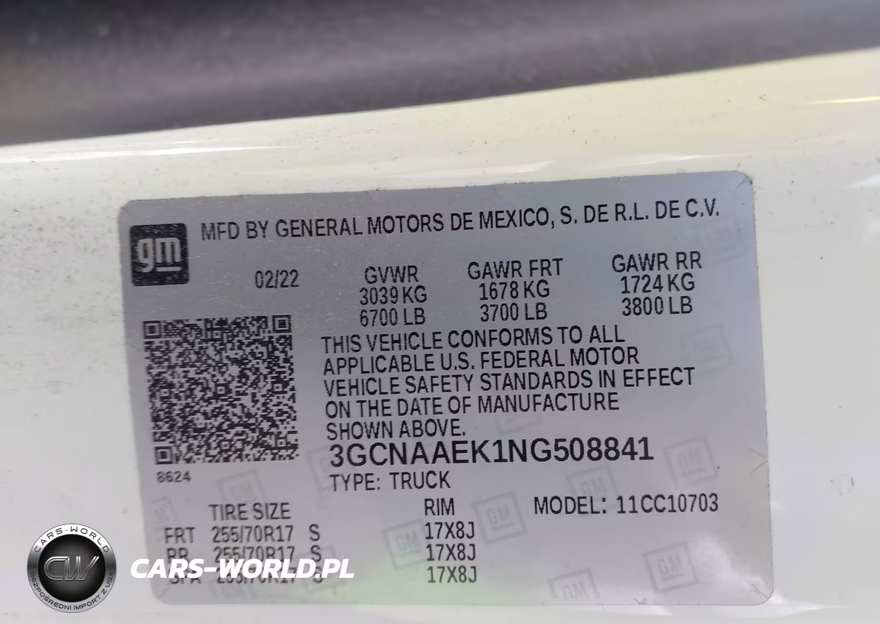 2022 Chevrolet Silverado 1500 2Wd Standard Bed Wt VIN:3GCNAAEK1NG508841 - 9