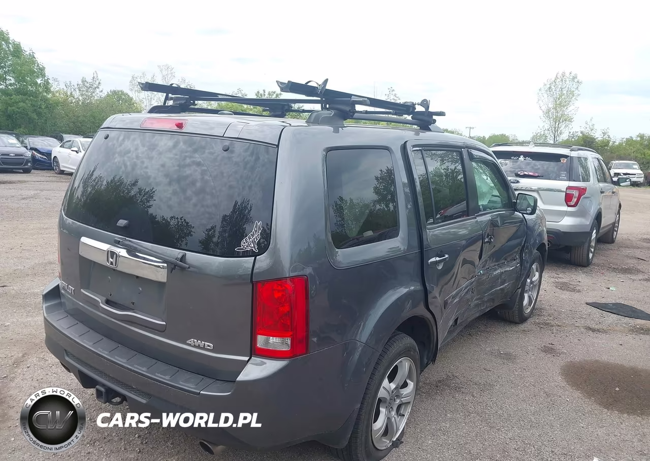 2012 Honda Pilot Ex-L VIN:5FNYF4H51CB017453 - 4