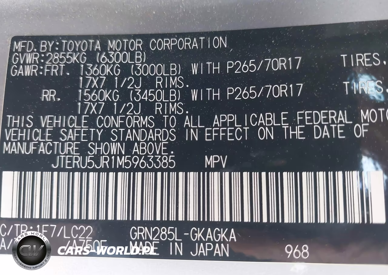 2021 Toyota 4Runner Trd Off Road Premium VIN:JTERU5JR1M5963385 - 9