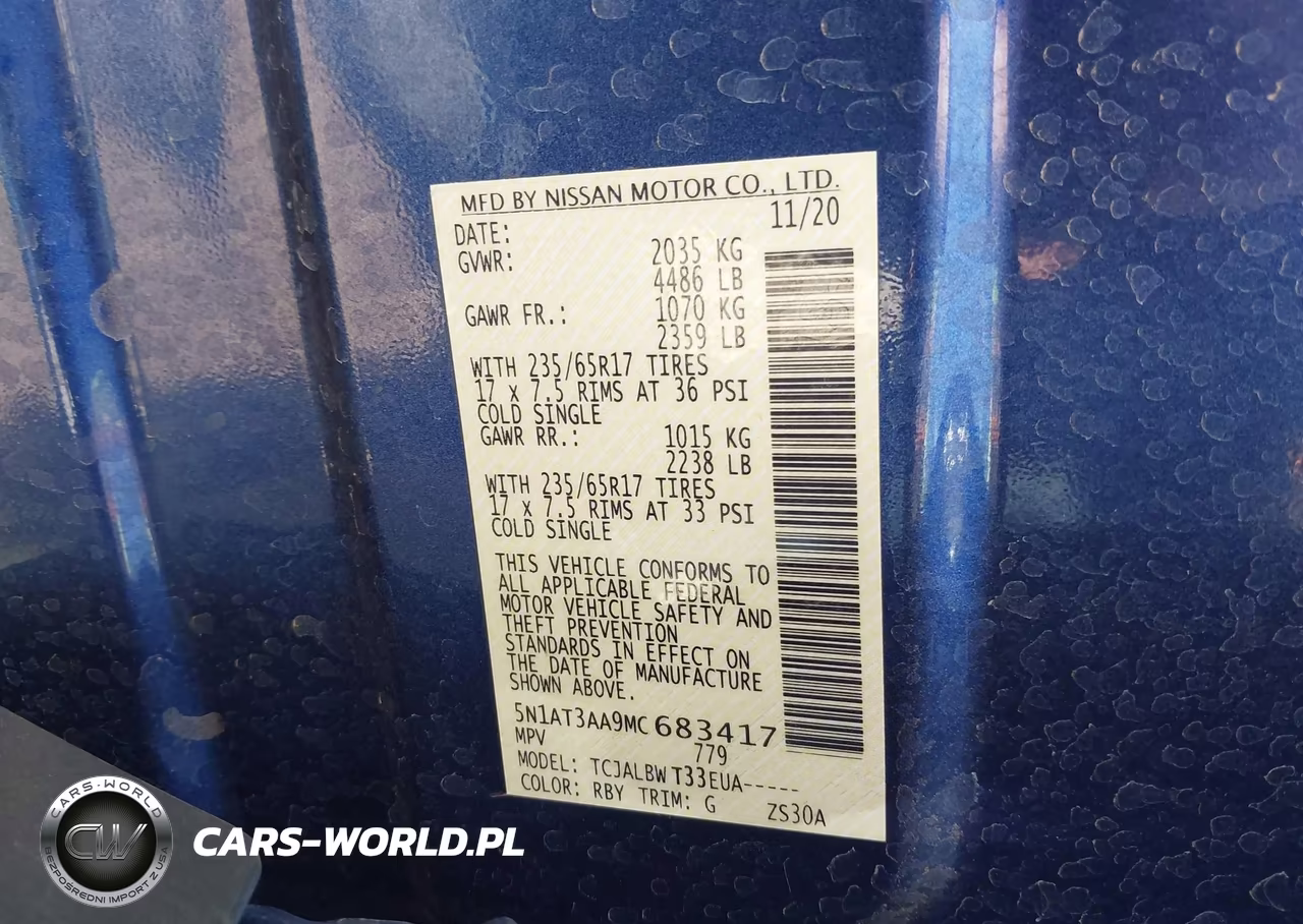 2021 Nissan Rogue S Fwd VIN:5N1AT3AA9MC683417 - 9