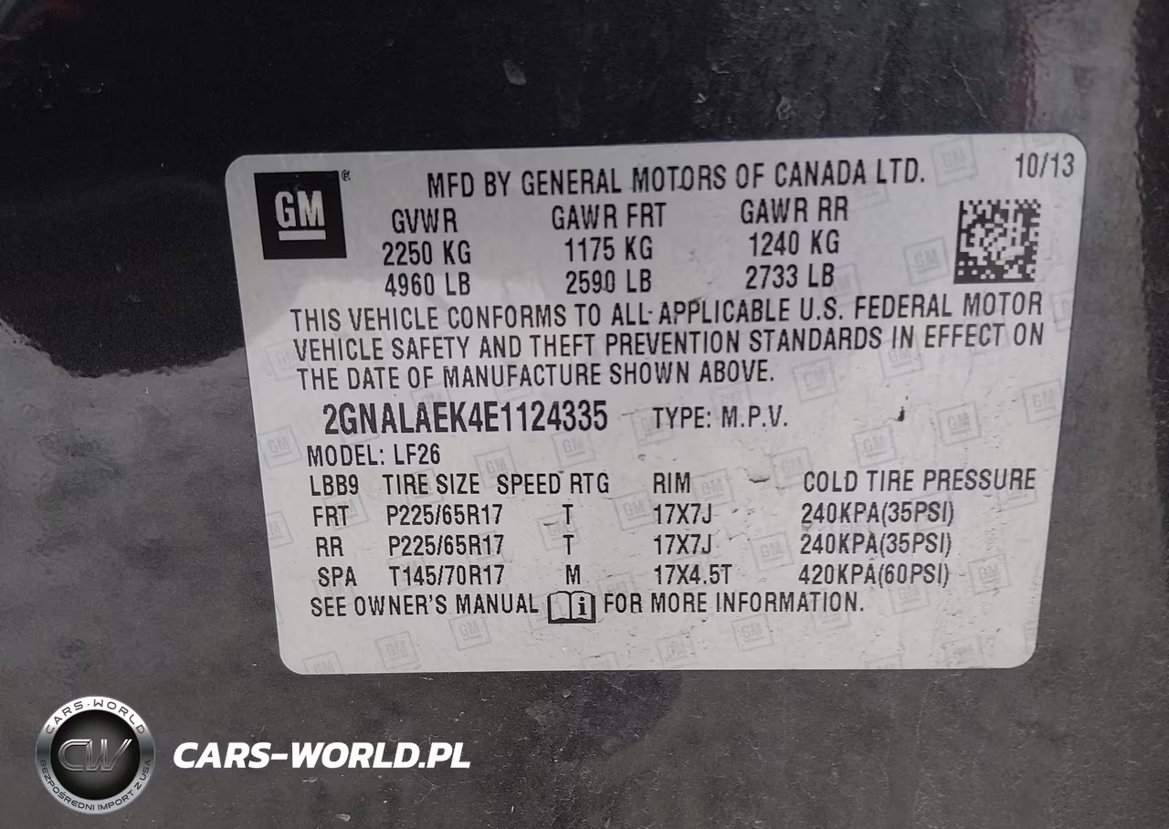 2014 Chevrolet Equinox Ls VIN:2GNALAEK4E1124335 - 9