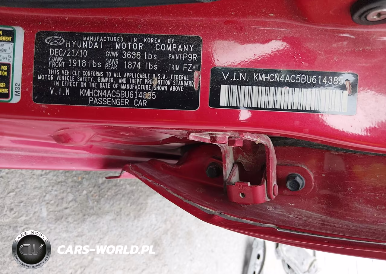 2011 Hyundai Accent Gls VIN:KMHCN4AC5BU614385 - 9