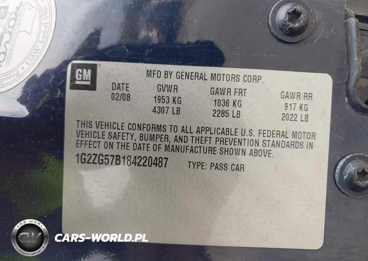 2008 Pontiac G6 VIN:1G2ZG57B184220487 - 9