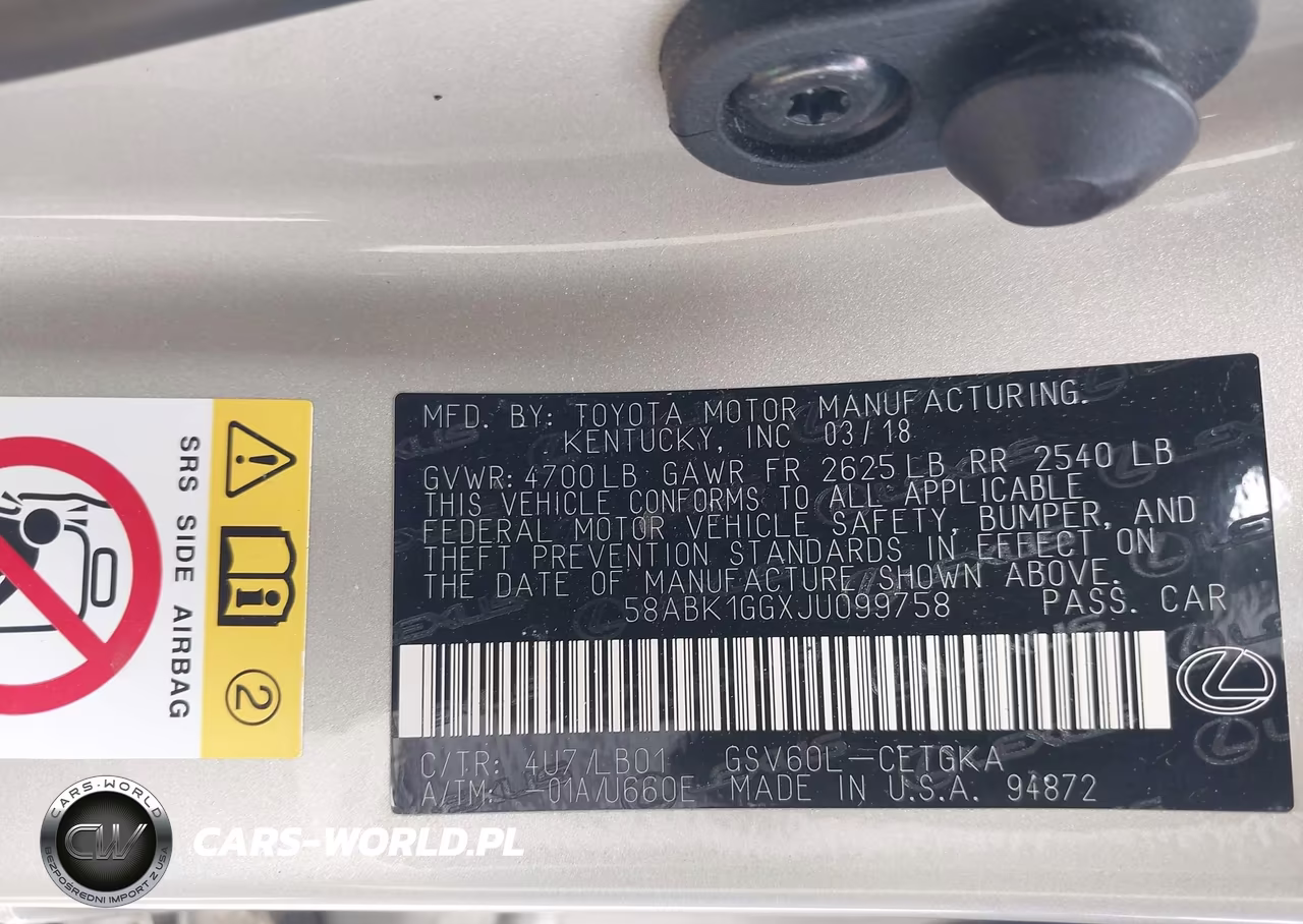 2018 Lexus Es 350 VIN:58ABK1GGXJU099758 - 9
