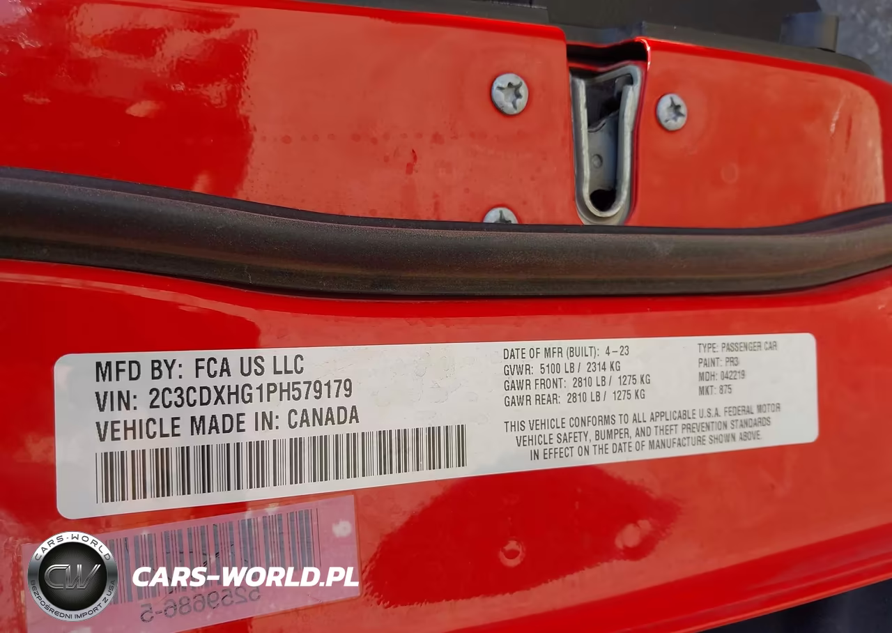 2023 Dodge Charger Gt VIN:2C3CDXHG1PH579179 - 9