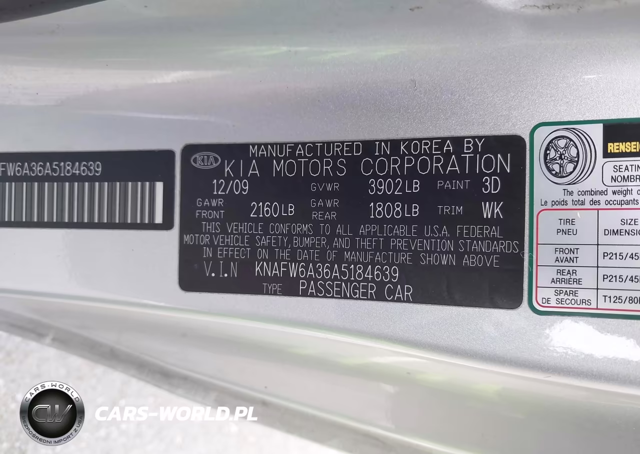 2010 Kia Forte Koup Sx VIN:KNAFW6A36A5184639 - 9