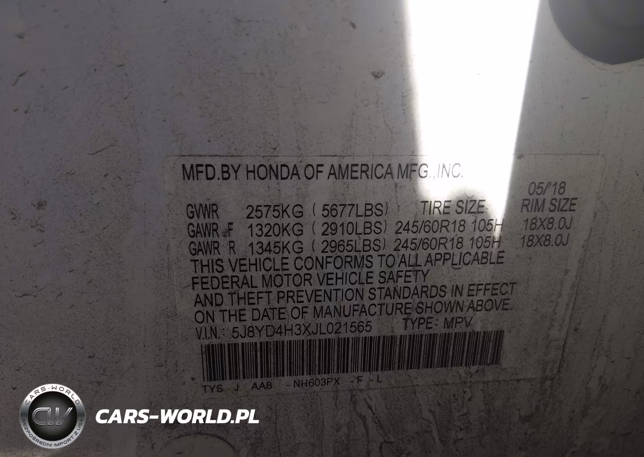 2018 Acura Mdx VIN:5J8YD4H3XJL021565 - 9