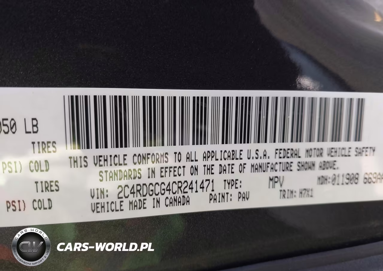 2012 Dodge Grand Caravan Sxt VIN:2C4RDGCG4CR241471 - 9